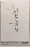 Grohe Tall Pneumatic Dual Flush Toilet Flush Valve ATS518