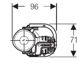 Fowler Geberit 360 Bottom Entry Inlet Valve Product Code ATS066