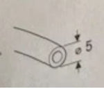 ATS5050 Geberit 5mm Twin Tube for Hydraulic Lifter